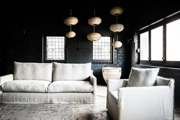 IPANEMA CONTEMPORAIN - 3 seater jute sofa with removable cover by Crearte Collections - view 3